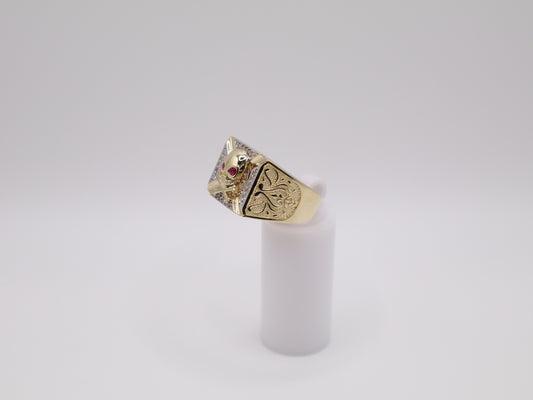 10g Size 11.5, 5.22mm Skull Ring