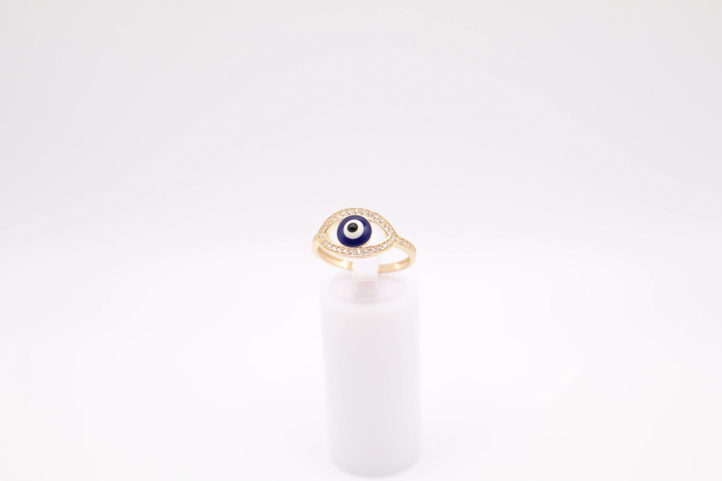 Size 7.5, 1.86mm Evil Eye Ring