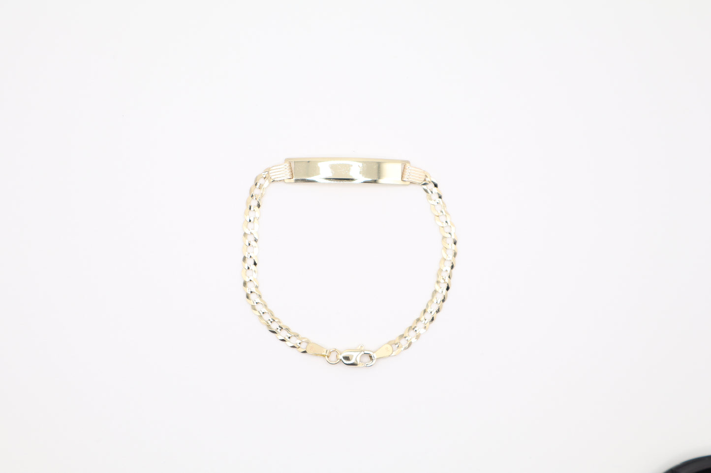 6" 3.6mm Cuban Bracelet with Plaque