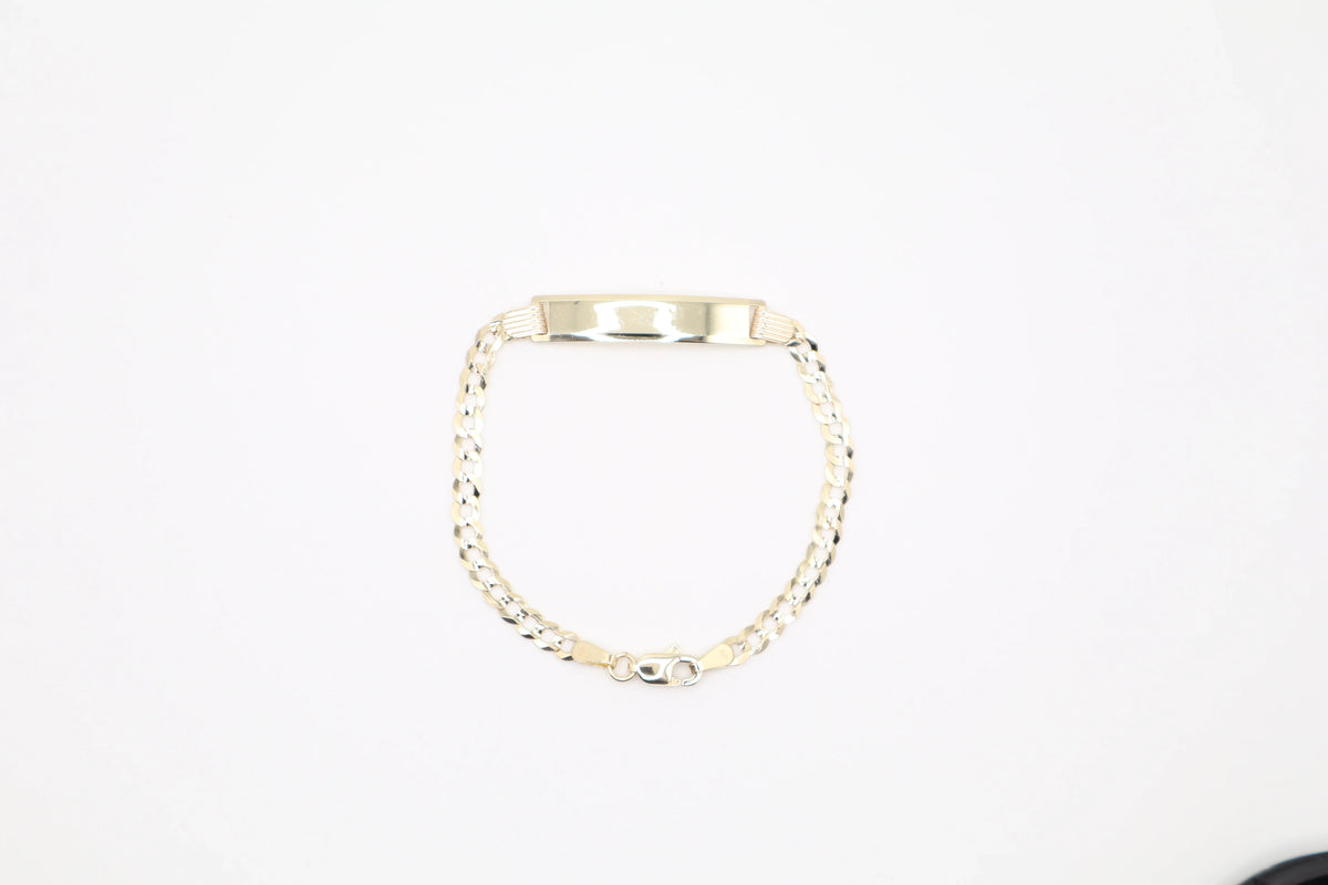 14K Solid Gold Cuban Link Bracelet (3.6mm, 6 Inch, 3.7g) | Joyeria Serrano