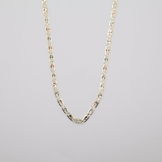 24" 3.4mm Valentino Tri-Color Necklace