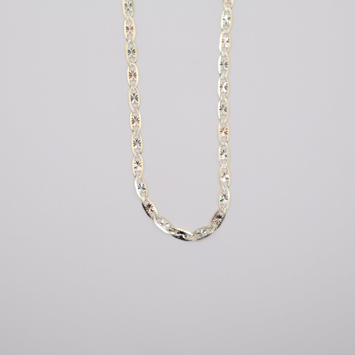 18" 3.4 mm Valentino Tri-Color Necklace