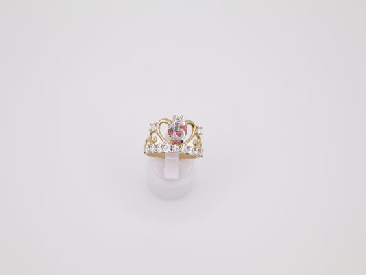 Size 7.25, 2.4mm, Quinceañera Ring