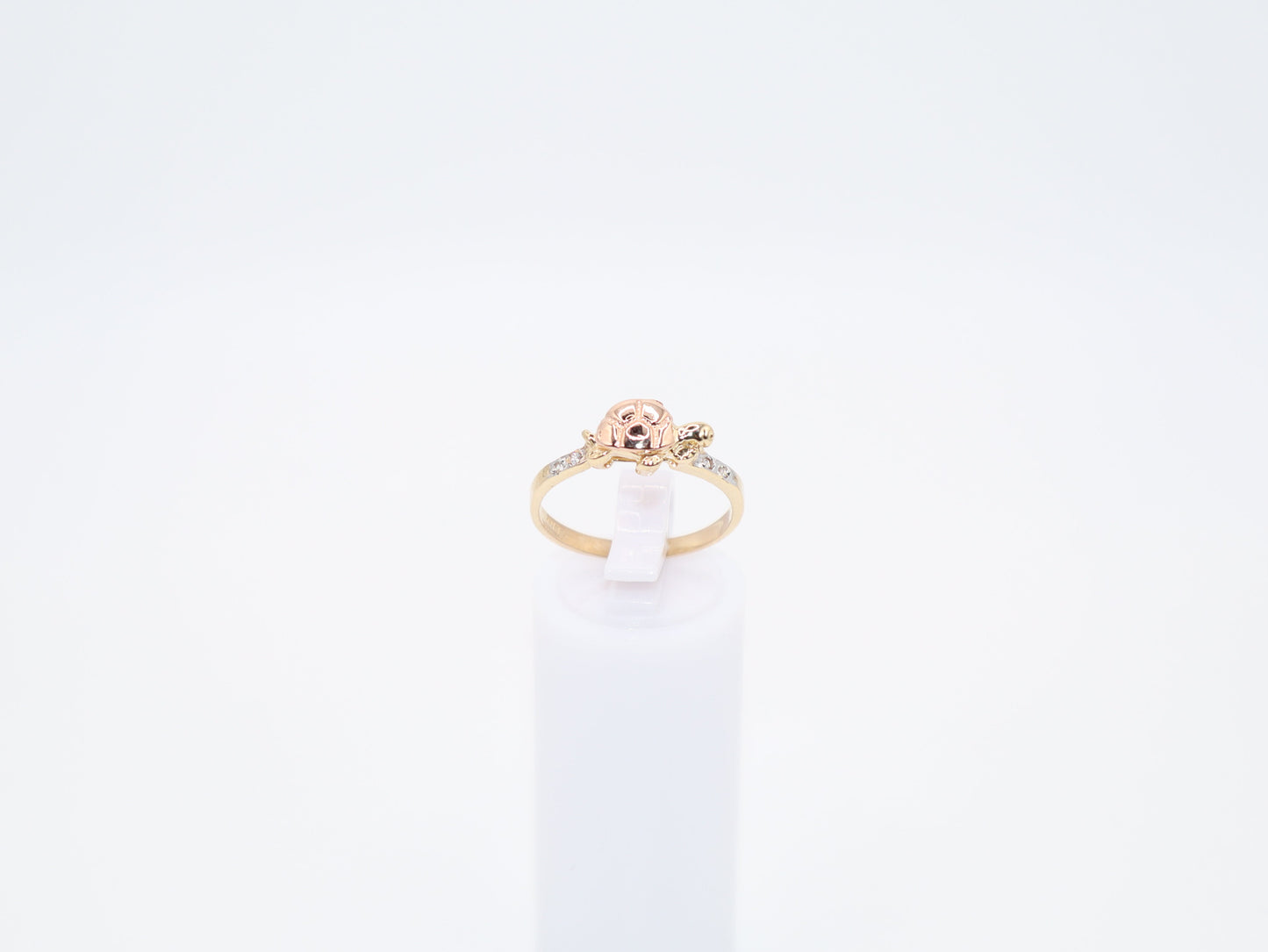 1.8g Size 7, 2mm Rose Gold Turtle Ring
