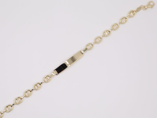 3.2g 6" 5mm Gucci Style Bracelet with Plaque