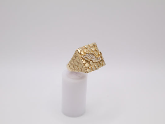 9.9g, 11.5 Ring Size, 3.95mm Mexico Nugget Ring