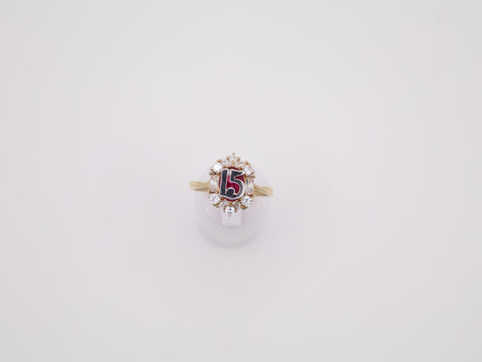 Size 8.5, 1.8mm, Quinceañera Ring