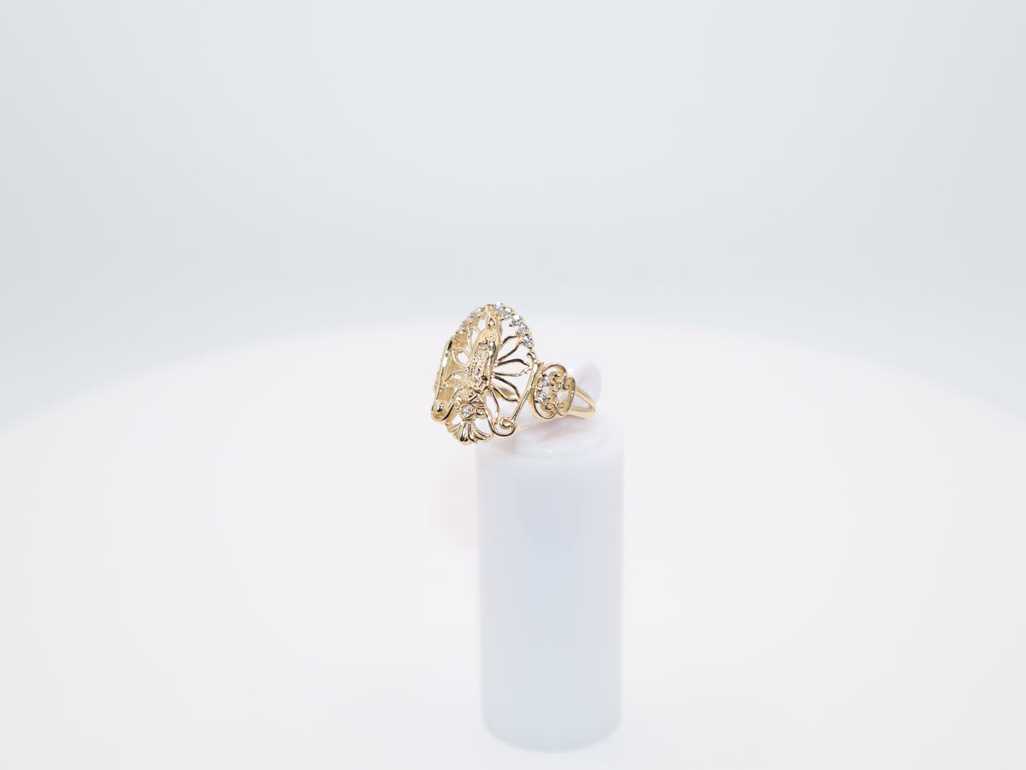 3.4g Size 8, 1.8mm Virgin Mary Ring