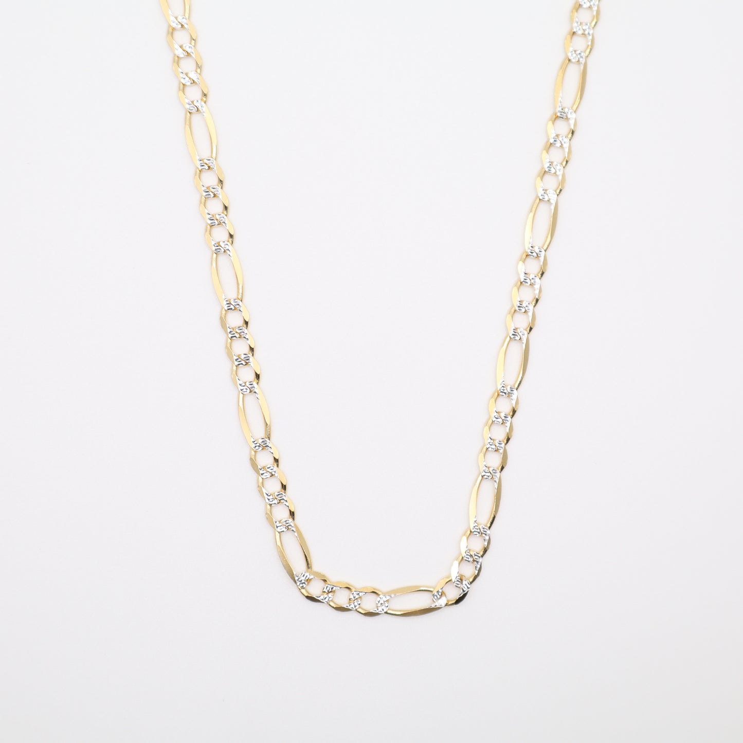 22" 4.7mm Diamond Cut Figraro Necklace
