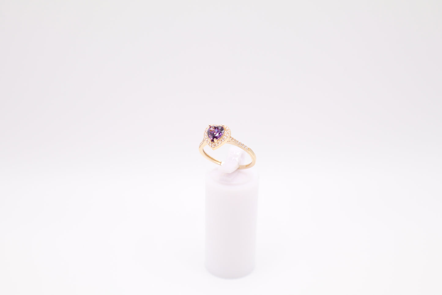 Size 8, 1.4mm Purple Stone Ring