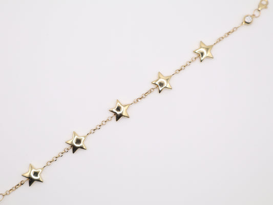 7" 11mm Star Charm Bracelet