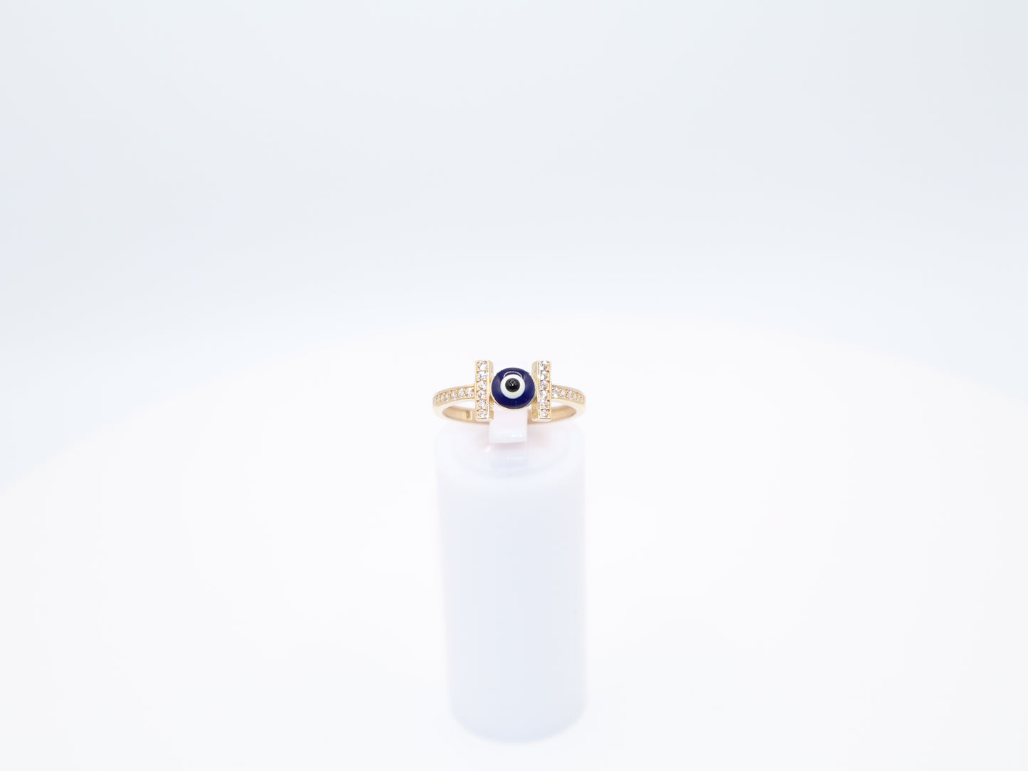1.8g Size 7, 2.08mm Evil Eye Ring