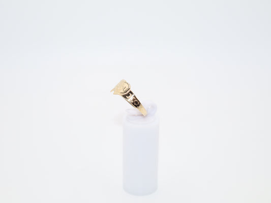 2.7g Size , 2.58mm "I Love You" Heart Ring