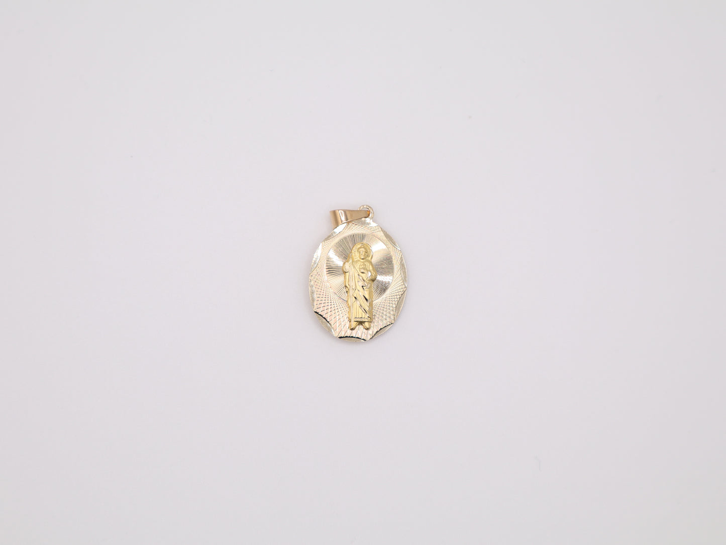1" 20mm Double Faced Charm St. Judas & Virgen de Guadalupe