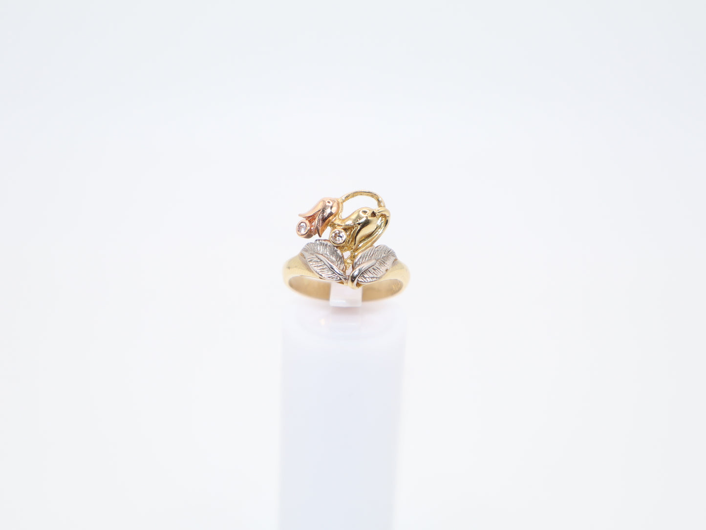 4g Size 7, 3.14mm Flowers Ring