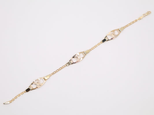 6.75" 7.8mm Butterfly Bracelet