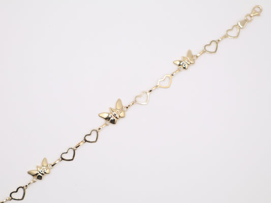 7.5" 9.9mm Butterfly Bracelet