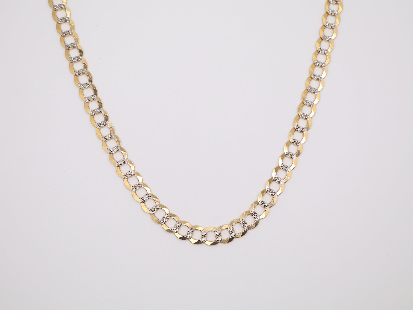 24" 8mm Diamond Cut Cuban Necklace