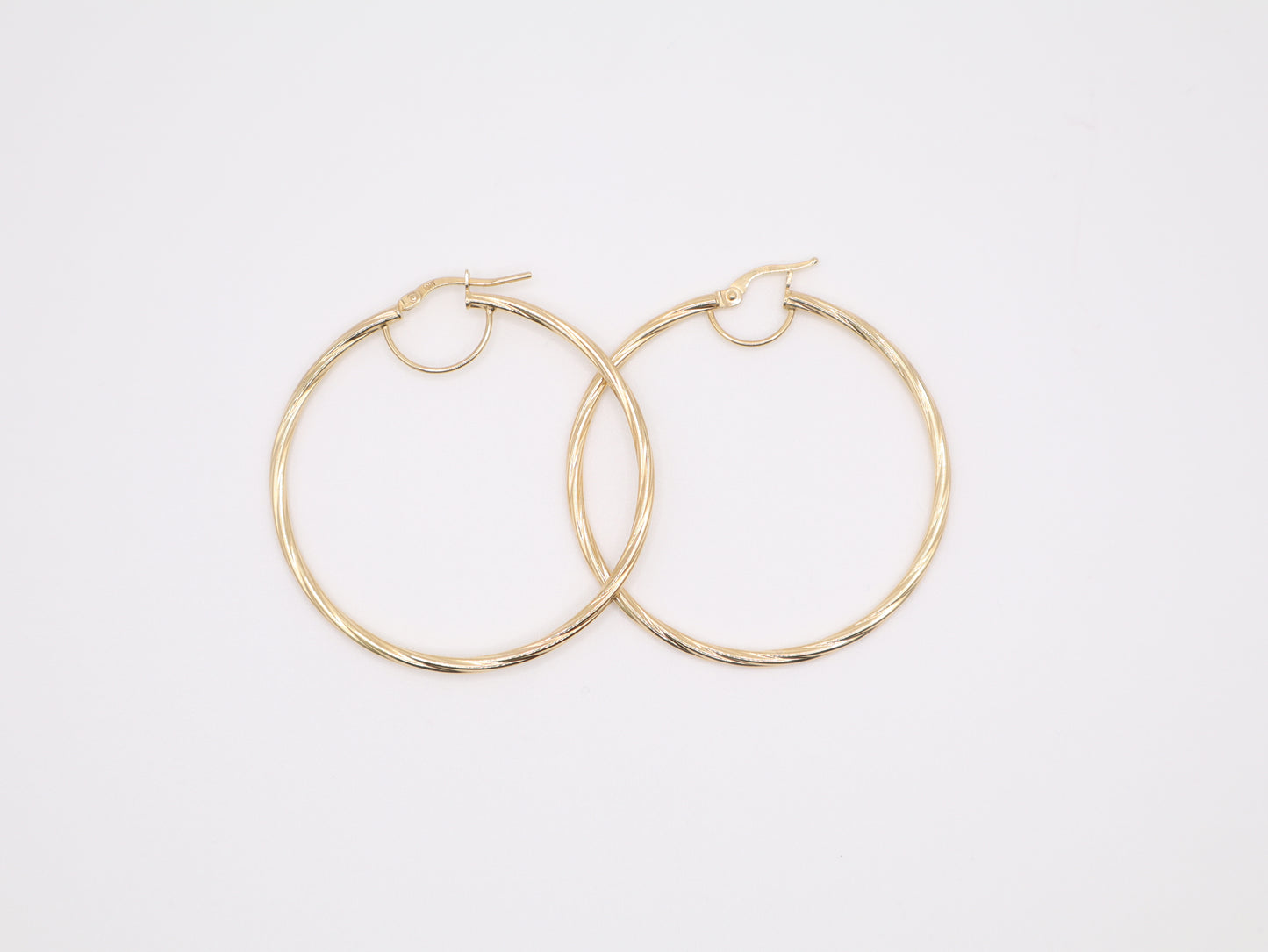 1.75" 2mm Hoop Earings