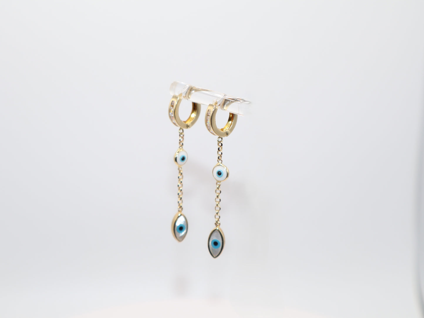 2.2g 2in, Evil Eye Earrings