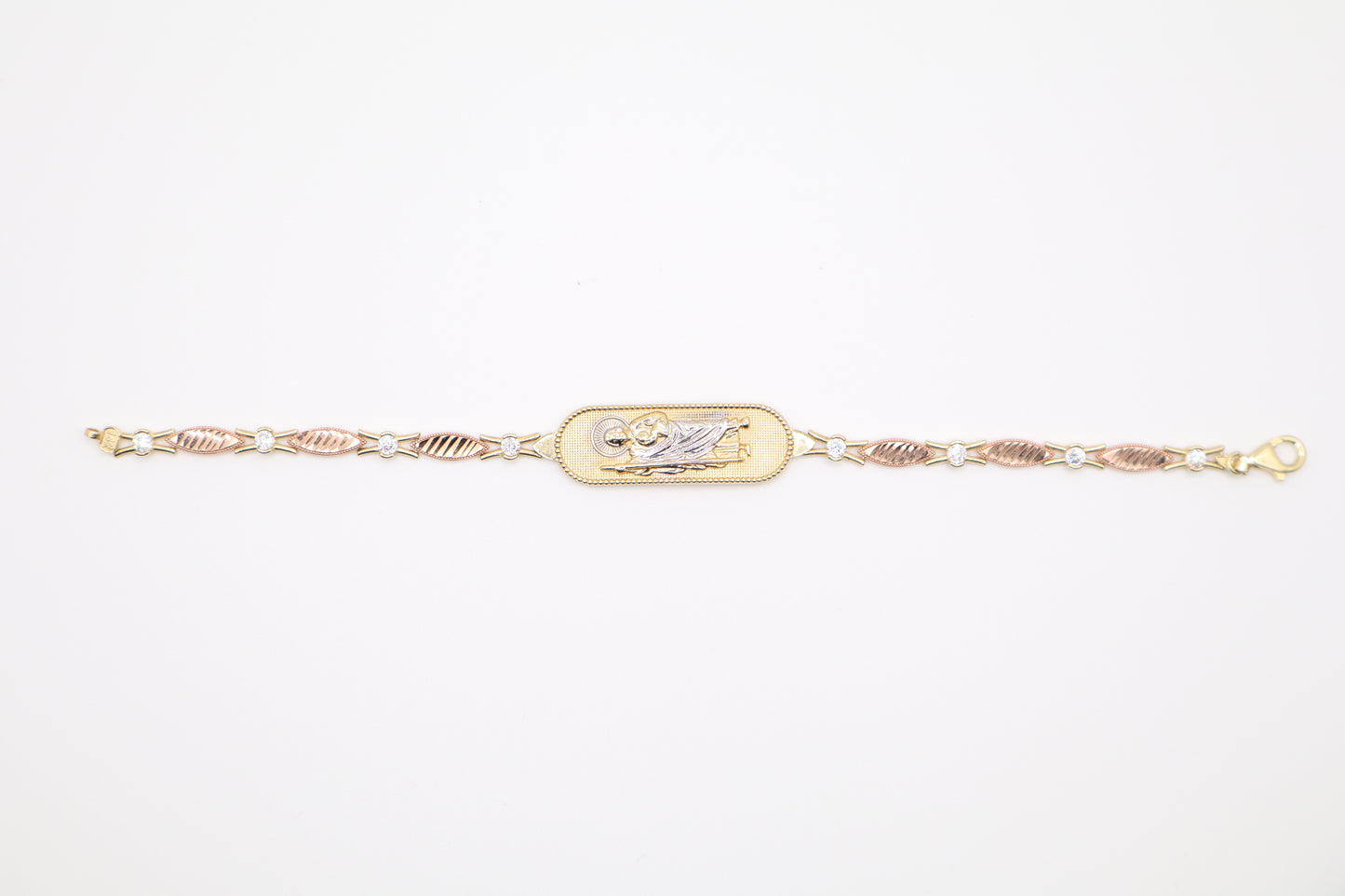 7" 12.8mm San Judas Bracelet