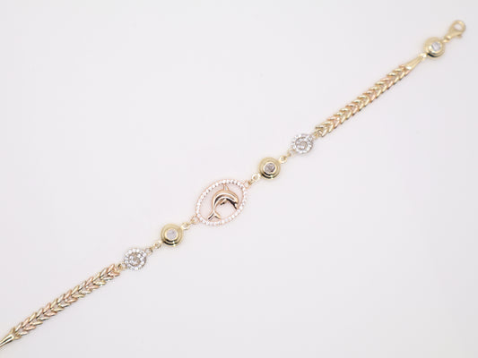 7" 12mm Dolphin Bracelet