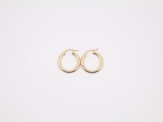0.875" 2.9mm Hoop Earings