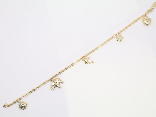 7" 8mm Lucky-Charm Bracelet