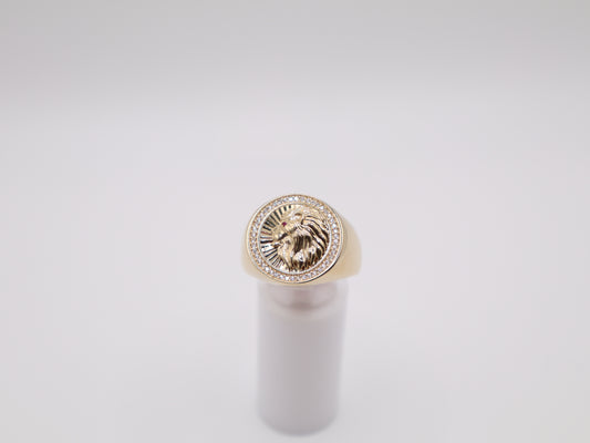 Size 12, 3.4mm Lion Ring
