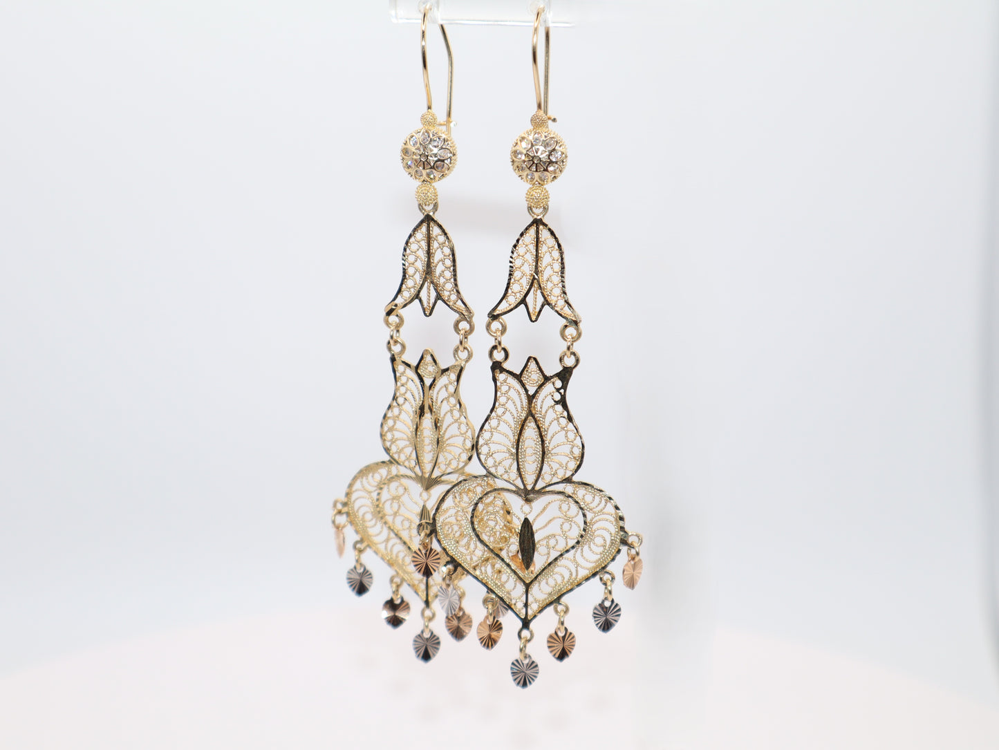 9.1g 3.25in, Heart Earrings