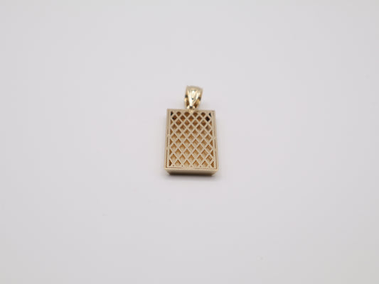 7.9g 1.75in, 1.63mm Gold Bar Charm