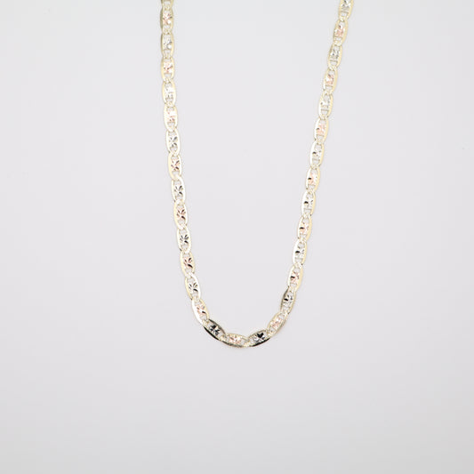 22" 4mm Valentino Tri-Color Necklace