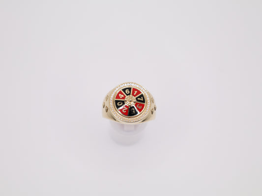 Size 11, 5mm Roulette Wheel Ring