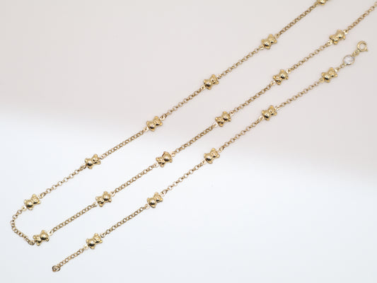 5.1g 16in, 5.45mm Bear Set Necklace