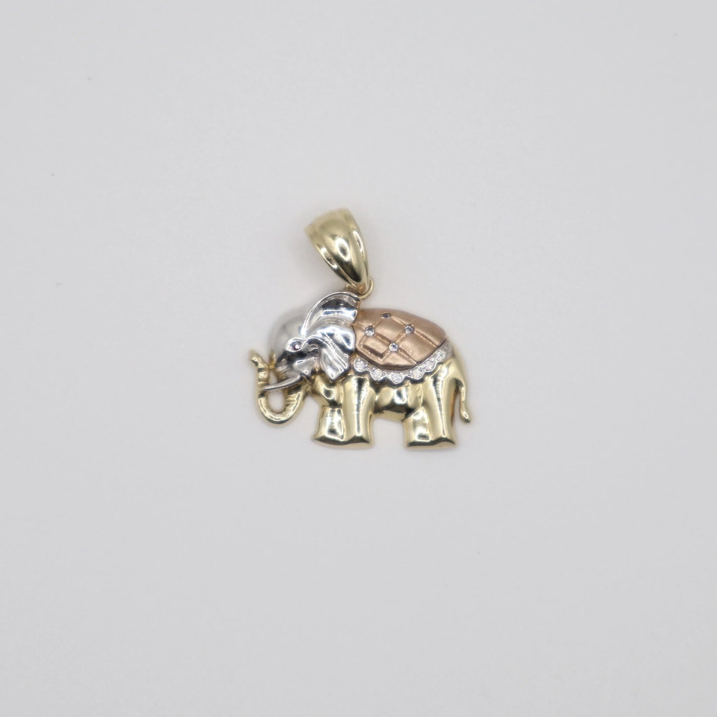 Tri-Color Elephant Charm