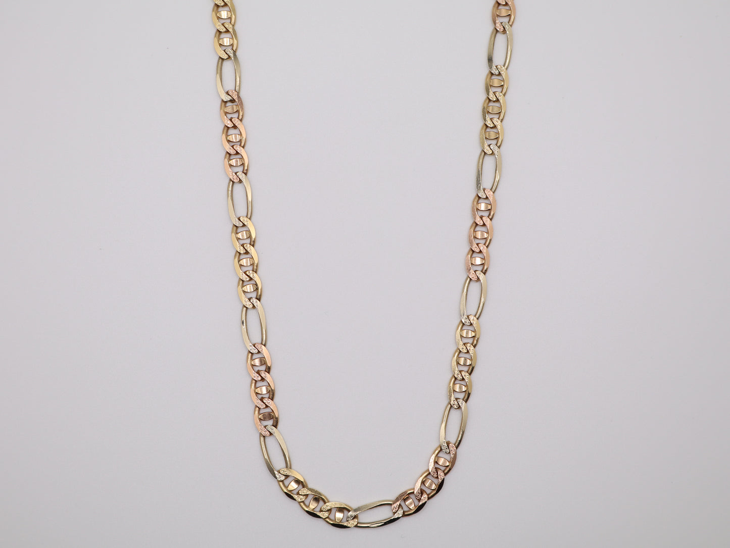 24" 6.34mm Figaro Necklace