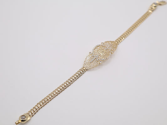 7.3g, 7.5in, 15.8mm Quinceañera Bracelet