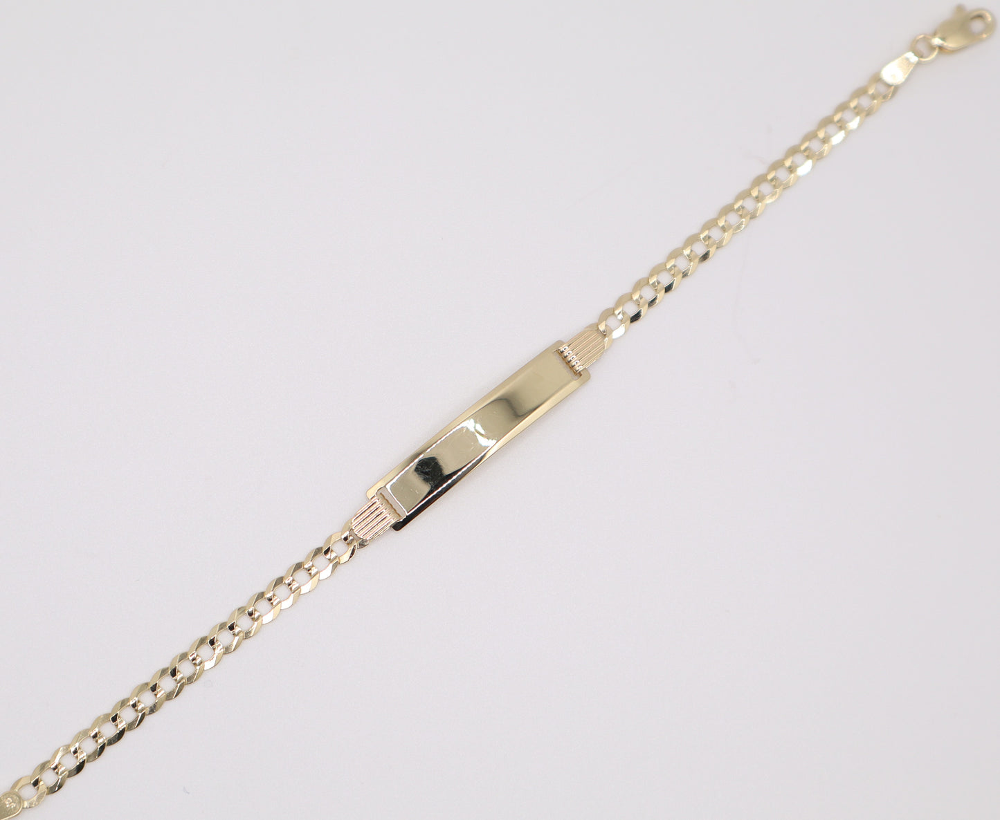6" 3.66mm Engravable Plate Bracelet