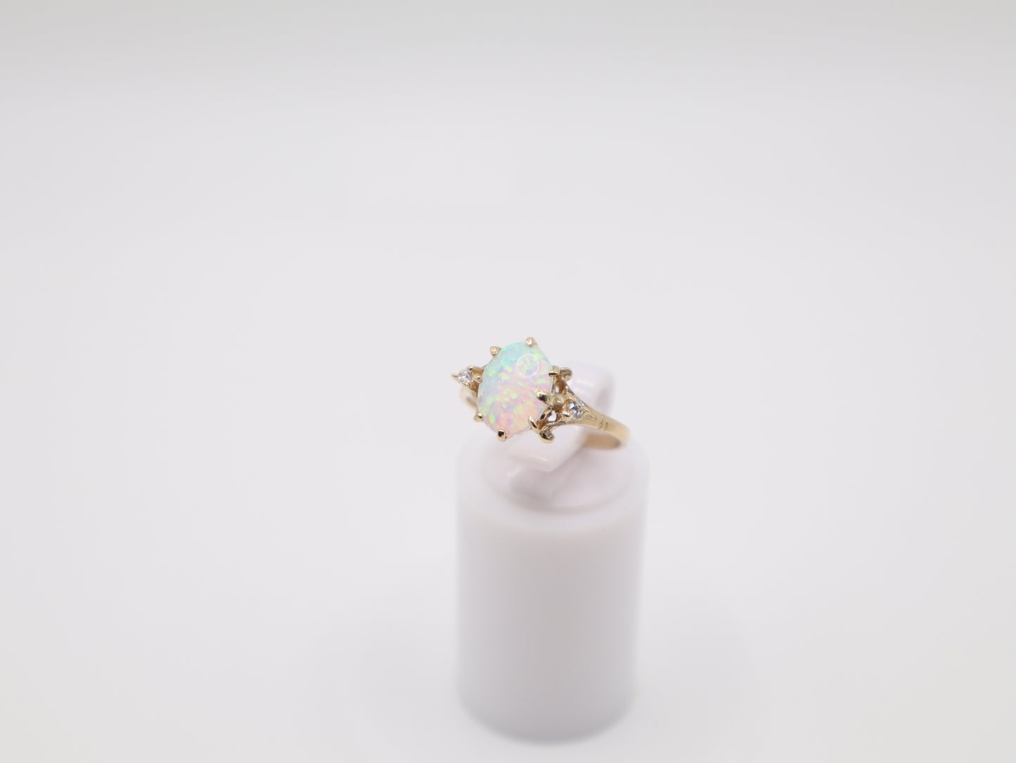 Size 4.25, 1.7mm Opal Ring