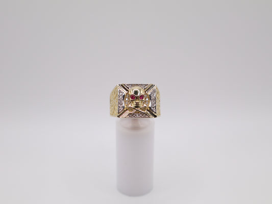10g Size 11.5, 5.22mm Skull Ring