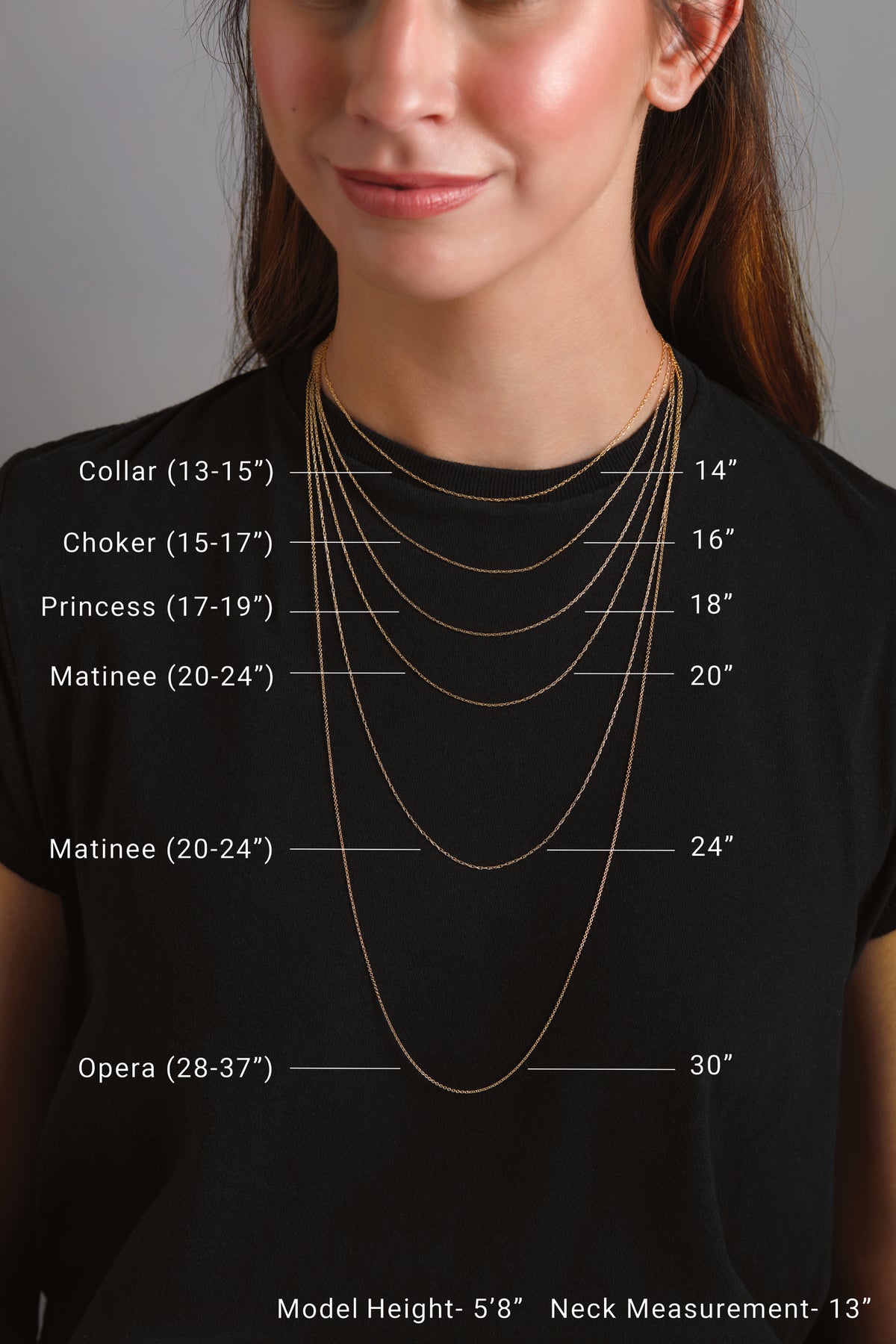 14K Solid Gold Figaro Chain Necklace (3.08mm, 18 Inch, 6.5g) | Joyeria Serrano