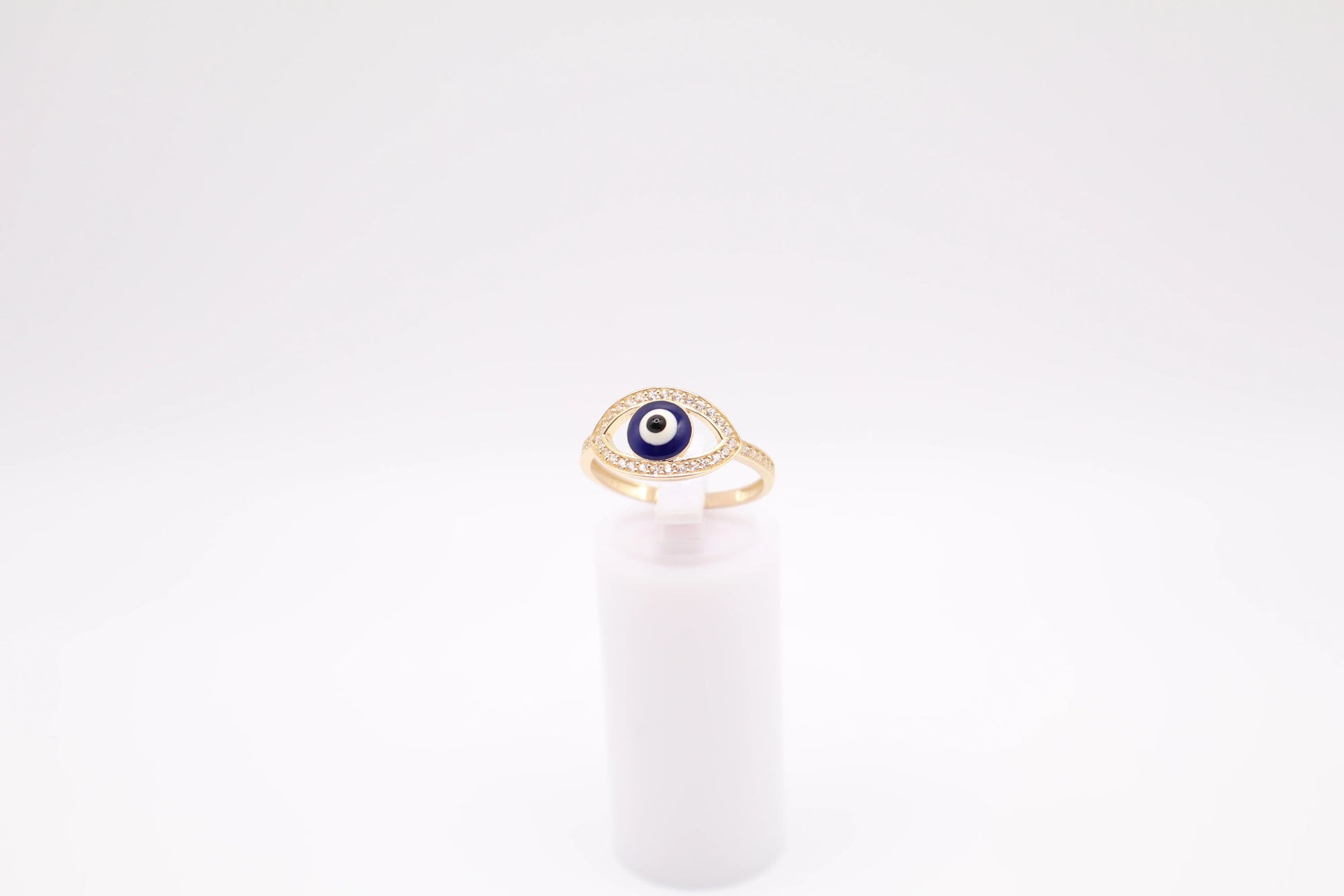 Size 7.5, 1.86mm Evil Eye Ring
