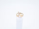 2.4g Size 8.25, 2.71mm White Stone Butterfly Ring