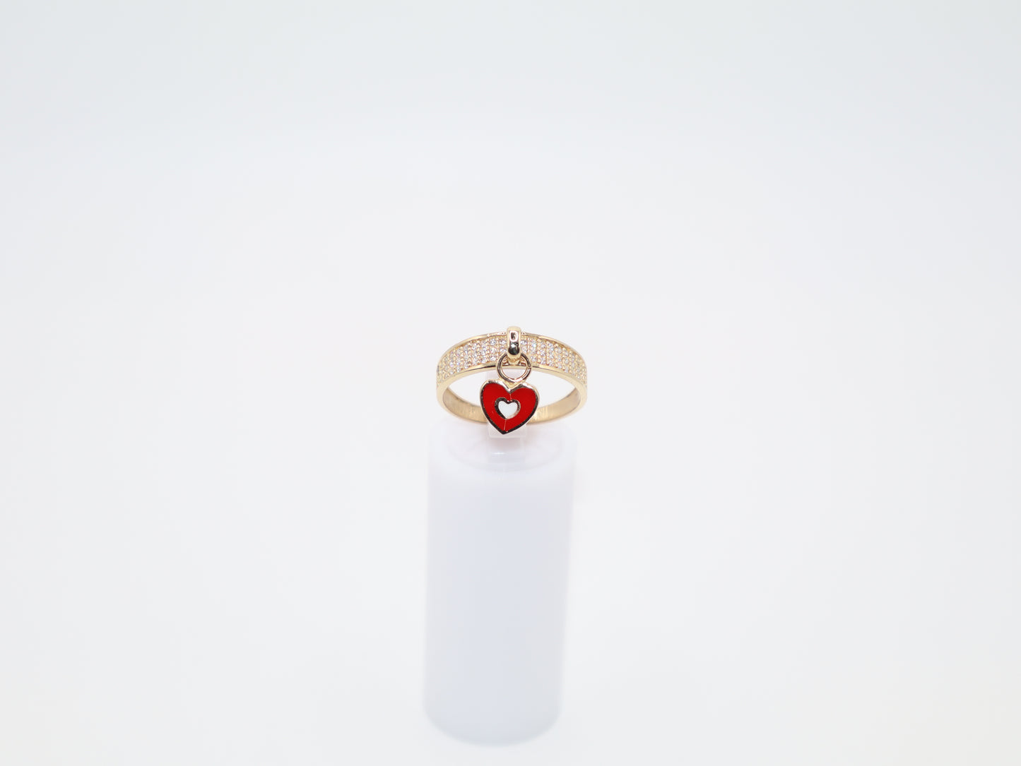 2.4g Size 7.5, 2.92mm Heart Ring
