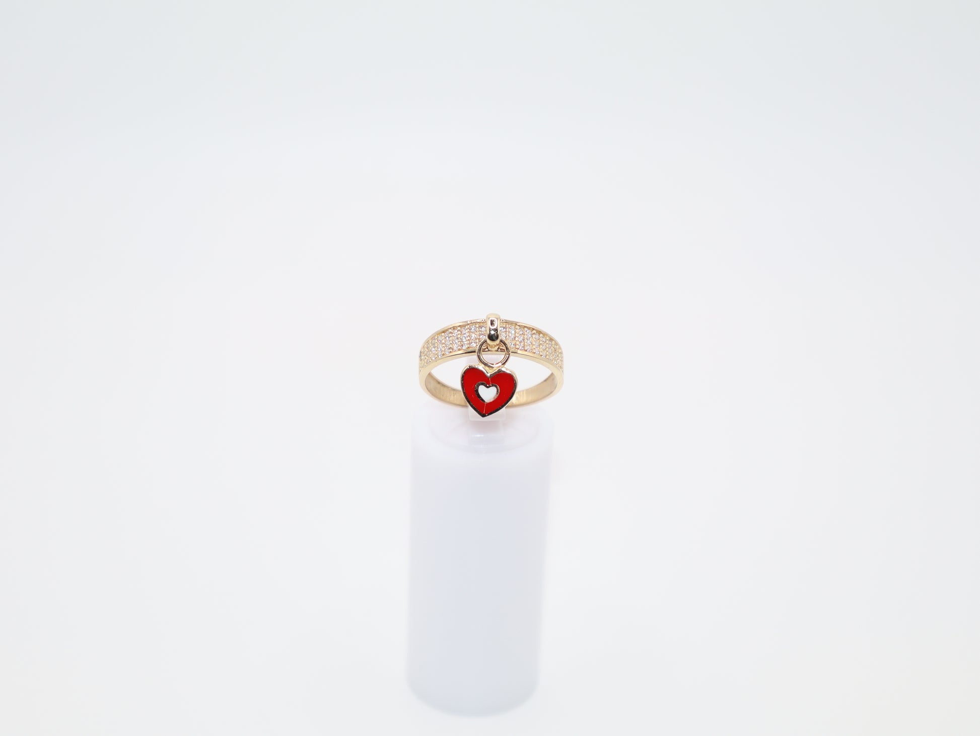 2.4g Size 7.5, 2.92mm Heart Ring