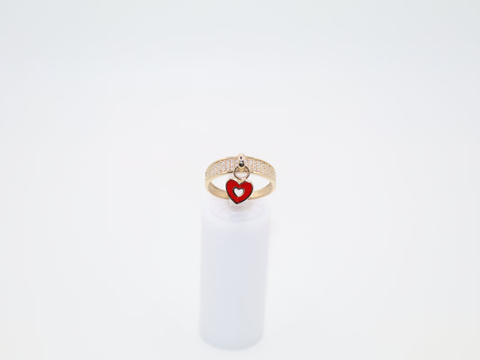 2.4g Size 7.5, 2.92mm Heart Ring