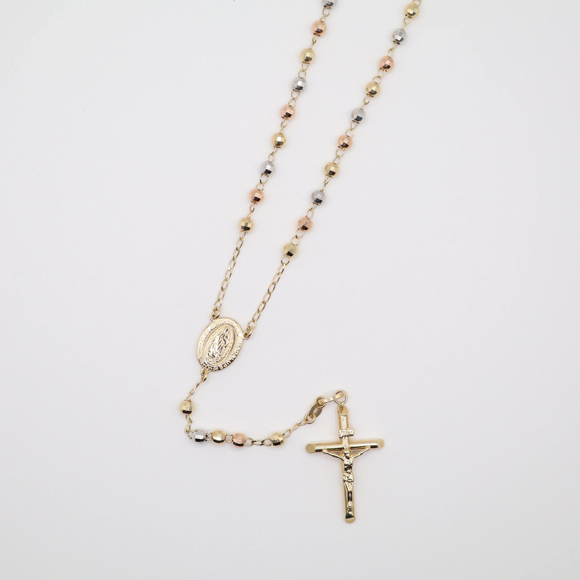24" 4mm Tri-Color Rosary