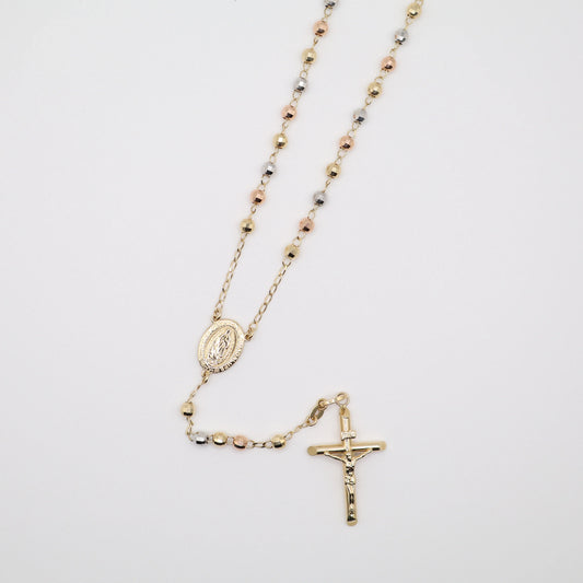 24" 4mm Tri-Color Rosary