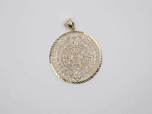 17.5g 2.62in, 53mm Aztec Calendar Pendant