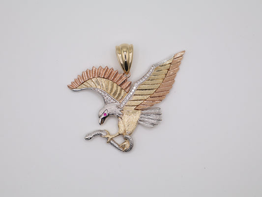 28.9g 2.5in 73mm Tri-Color Snake Eating Snake Pendant